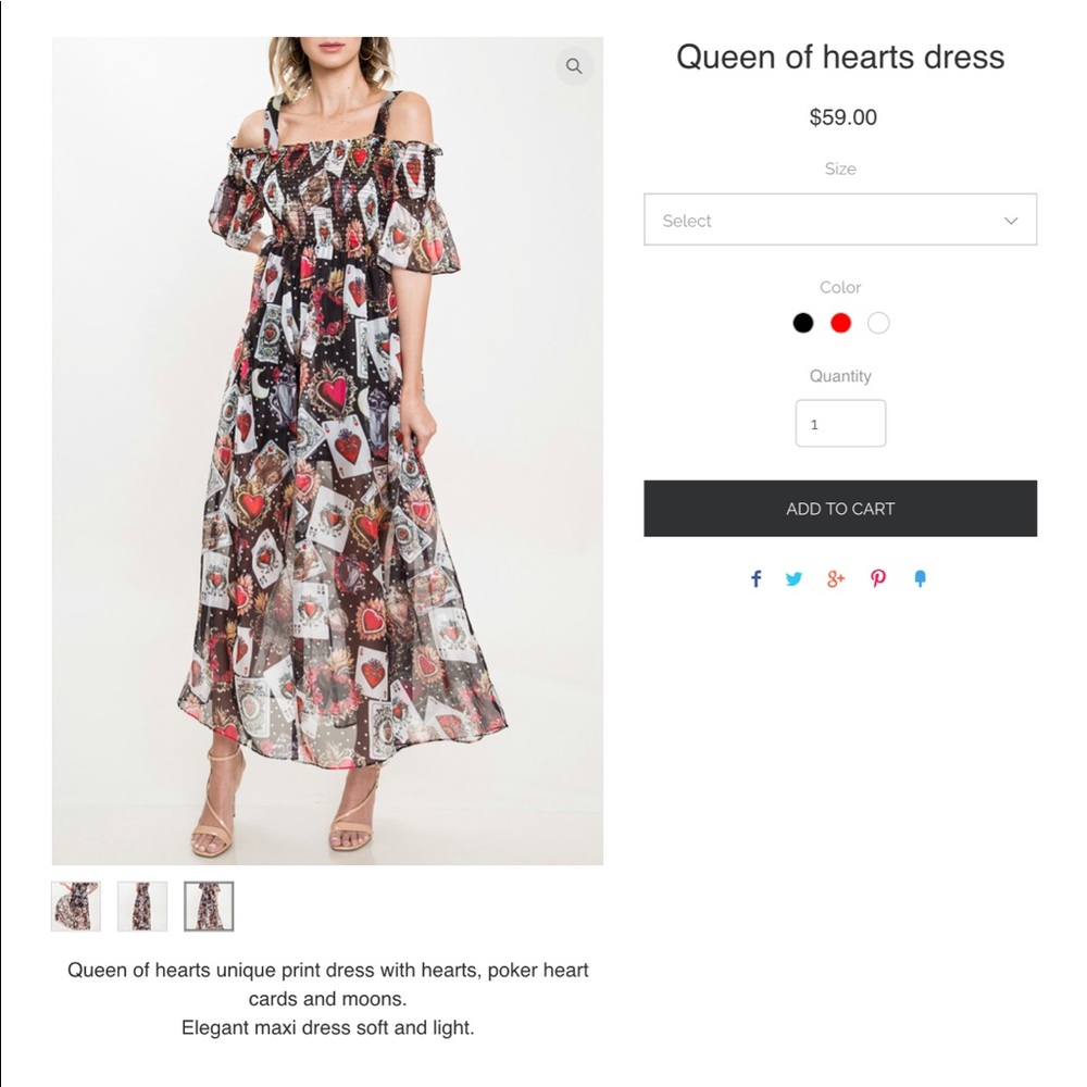 Queen of hearts dress